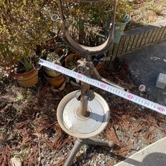 ビンテージ 昭和レトロ シェービングスタンド ミラー 鏡 床屋 シャビー