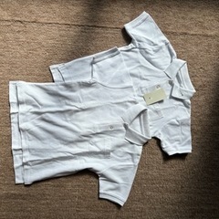 ニッセン　ポロシャツ　体操服　白　半袖　綿100% 130cm ...