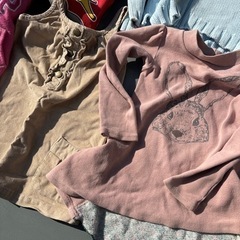 100cm冬服　女の子　服　大量まとめ売りまとめ売り　質より量保育園幼稚園の画像