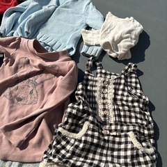 100cm冬服　女の子　服　大量まとめ売りまとめ売り　質より量保育園幼稚園の画像