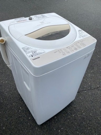 北九州市内配送無料　保証付き　東芝 TOSHIBA AW-5G3(W) [全自動洗濯機 5kg ホワイト系]