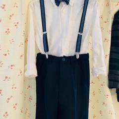 男児120cmスーツ7点セットの画像