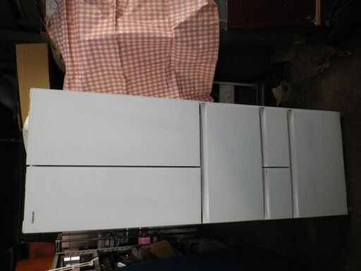 引取り歓迎◆程度良好　東芝　ガラストップ6ドア冷凍冷蔵庫　GR-510FW-ZW　2018年製　動作保証１週間付き