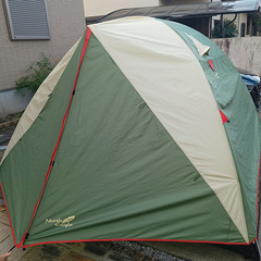 3m x 3mの大型ドームテント　4～6人用　ファミリーキャンプにお勧めの画像