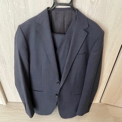 メンズ　スーツ　上下とベスト　ネイビー　中古美品