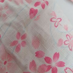 キッズ90　夏祭り/甚平浴衣　桜柄の画像