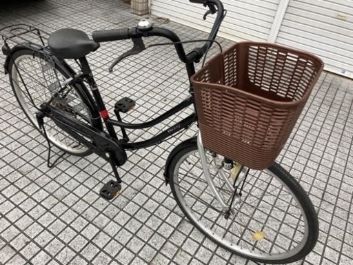 【26インチ自転車】変速なし　前後タイヤ、前カゴ、鍵新品❗️スペアキーあり　若林自転車　浜大津店　SALE中❗️