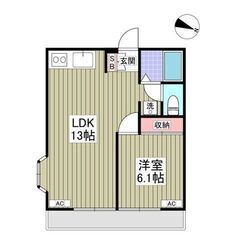 💙フリーレント1ヶ月！敷礼０！《1LDK》入間郡♦毛呂駅から徒歩...
