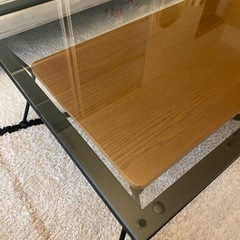 フランフラン　メリオル　ガラステーブルの画像