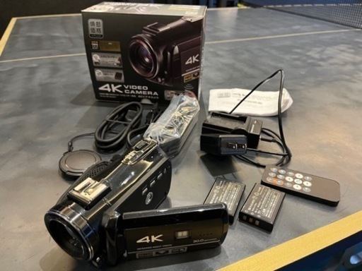 4Kビデオカメラバッテリー3個！