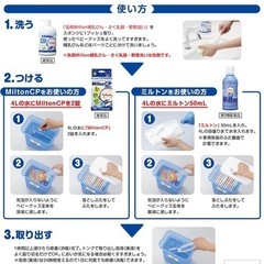 ミルトン　哺乳瓶　消毒　哺乳瓶洗浄容器の画像