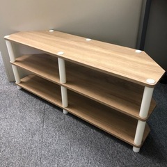 【組立済／撮影用サンプル】テレビ台　コーナー用　アッシュナチュラ...