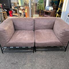 苫小牧発 journal standard furniture ラバルセクショナルソファブロックコーナー ２個セット ブラウン ソファ