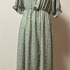 美品★ レディース 花柄 ワンピース L