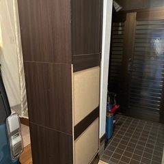 【大収納】木目ドレッサー（ダークブラウン）の画像