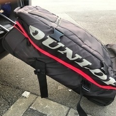 DUNLOP大容量キャスターバッグ　遠征に　キャリー付きの画像