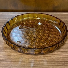 昭和レトロ　ガラス大皿