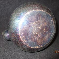 銅製やかん①　黒銅仕上げの画像