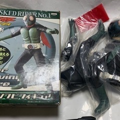 昭和レトロ　 バンプレスト スーパーソフビフィギュア/仮面ライダー 