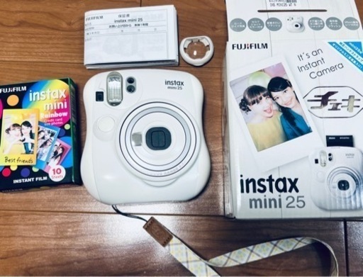 instax mini25 ホワイト + film10 sheets