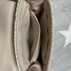 【ほぼ新品】ノーブランド★ミニショルダーバッグ　ツイードの画像