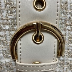 【ほぼ新品】ノーブランド★ミニショルダーバッグ　ツイードの画像