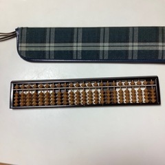 昭和レトロ　そろばん　算盤　ケース付き　23桁
