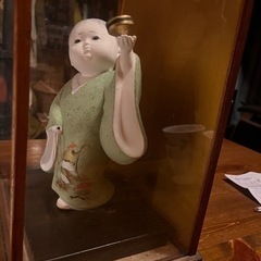 ケース入り　「博多人形　駒回し」の画像