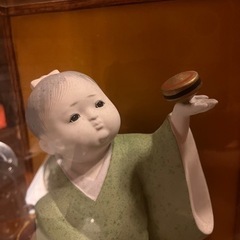 ケース入り　「博多人形　駒回し」の画像