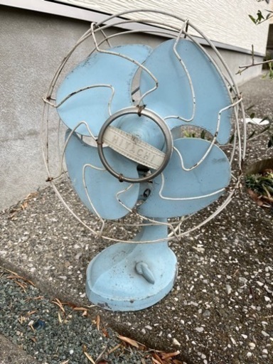 『決まりました！ありがとうございました』レトロ扇風機