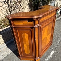 ヴィンテージ カウンター キャビネット ロココ調 什器 ディスプレイ の画像