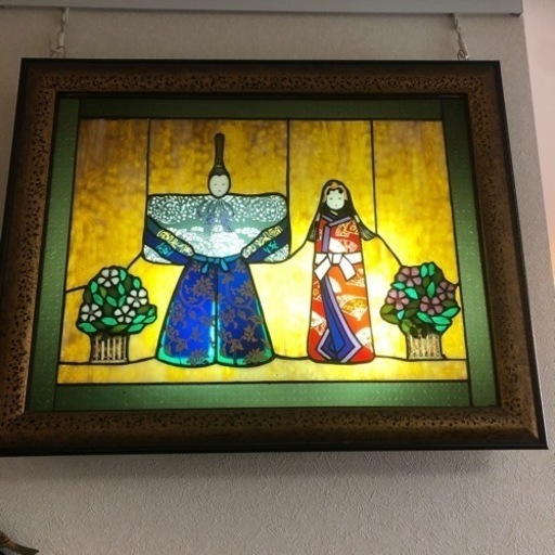 ステンドグラス　お雛様