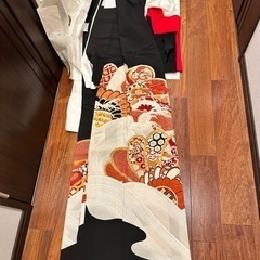 【黒留袖】着物　和服　和装　年代物　レトロ　大正ロマン　モダン