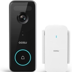 【AOSU 2K ワイヤレス カメラ付き インターホン 外出先か...