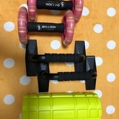 筋トレセット　プッシュアップバー&腹筋ローラー