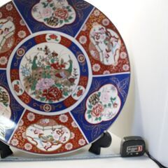 和風　大皿　直径41.5cm　印有り　長期保管品　飾り皿