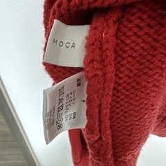 セレクトモカselect moca レッド ハイネックニット クルーネック 差し色 フリーサイズの画像