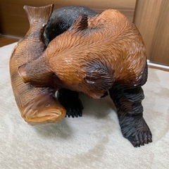 木彫り熊  置物の画像