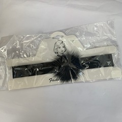 チョーカー ドレス 私服にもOK ★ 定価　1,000円 新品未開封 ★ ボンボン 黒 ブラックの画像
