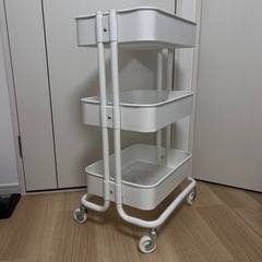 IKEA ワゴン ロースゴク 白の画像