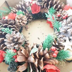【最終価格／クリスマスリースをお譲りします／取りに来ていただける...