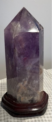 アメジスト　六角柱　パワーストーン　レインボー