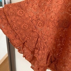 【USED】☆レディース☆A.V.V.☆レース☆カットソー☆オレンジ色☆☆の画像