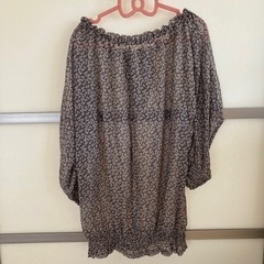 【USED】☆ナチュラルビューティーベーシック☆ブラウス☆色ベージュ☆サイズM☆☆の画像