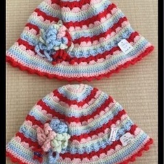 ハンドメイド　帽子　大人子供セット
