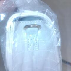 【新品未使用】合皮白バックの画像
