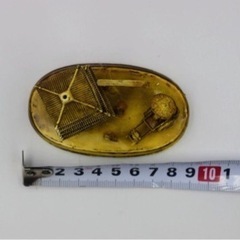五重の塔 鳥居 人力車の置物　金色の画像