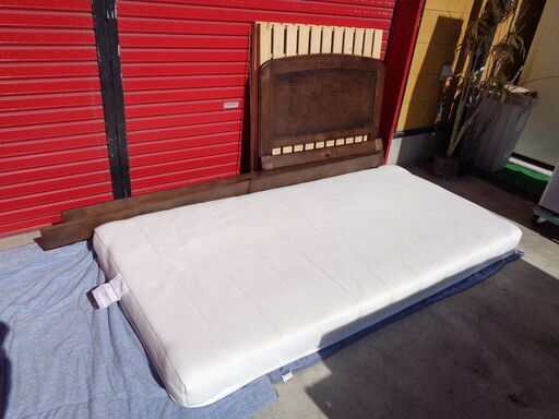 ニトリ　シングルベッド　マットレス付き　中古
