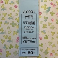安中ボルテックスアークバス回数券の画像