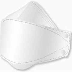 【譲渡決】立体マスク　白　黒の画像